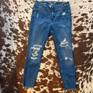 Old Navy Blue Rockstar Super Skinny Jeans